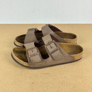 Birkenstock Arizona Two Strap Leather Sandals Kids 2 Brown Slide Casual Comfort